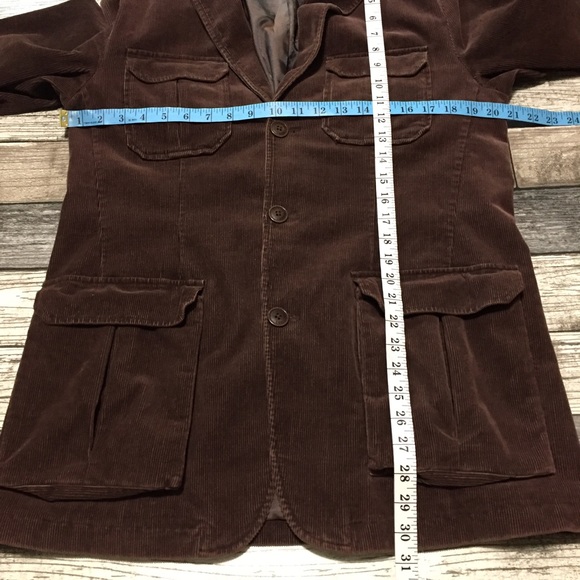 Joseph Abboud Corduroy Blazer Jacket Men’s M Brown Cotton Blend 3 Button - Picture 2 of 9